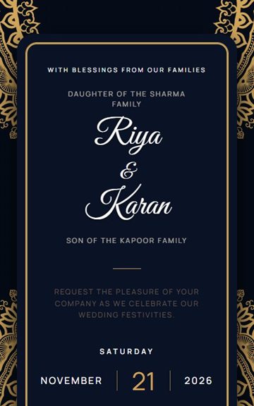 Royal Wedding wedding invitation cover preview